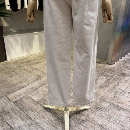 원턱 밴딩 배기 팬츠