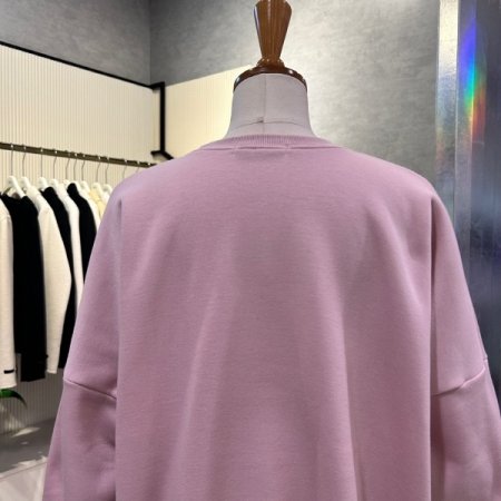 자수 레터링 기모 셋업 티셔츠