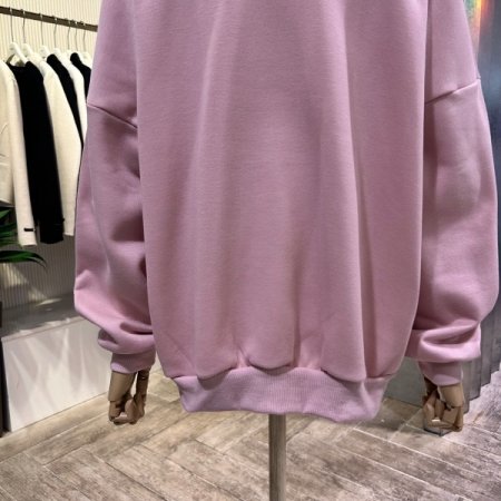 자수 레터링 기모 셋업 티셔츠