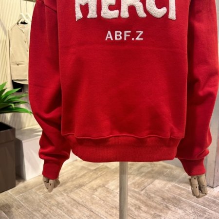 기모 레터링 맨투맨 티셔츠