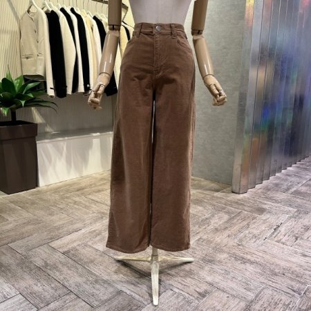 와이드 골덴 일자 밴딩 팬츠