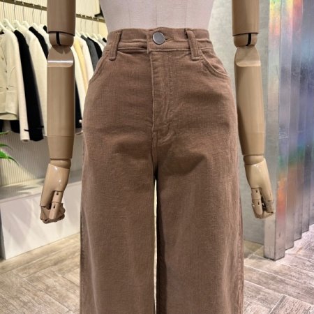 와이드 골덴 일자 밴딩 팬츠