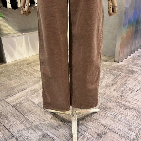 와이드 골덴 일자 밴딩 팬츠