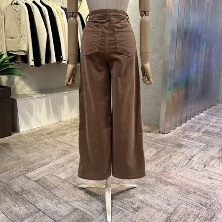 와이드 골덴 일자 밴딩 팬츠