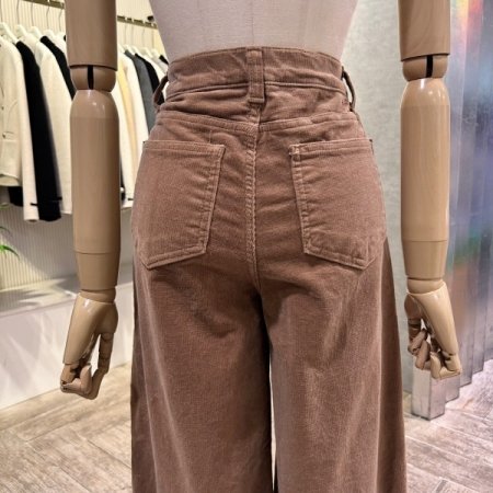 와이드 골덴 일자 밴딩 팬츠