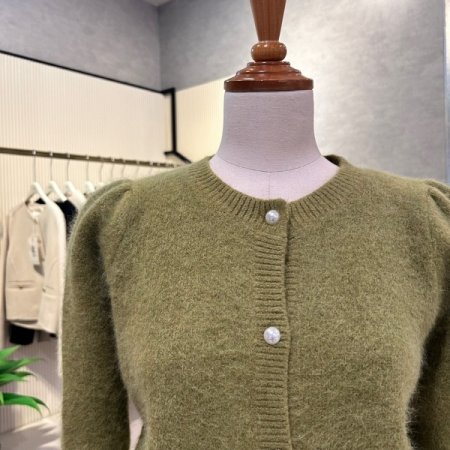 앙고라 진주 라운드 가디건
