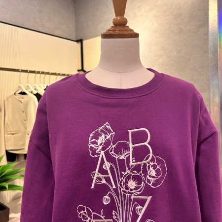 자수 기모 백 지퍼 티셔츠