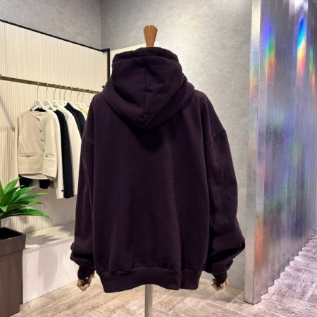 기모 후드 레터링 박시 티셔츠