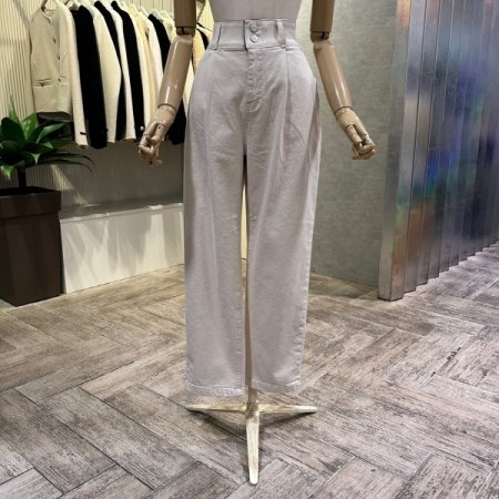 밴딩 배기 원턱 팬츠