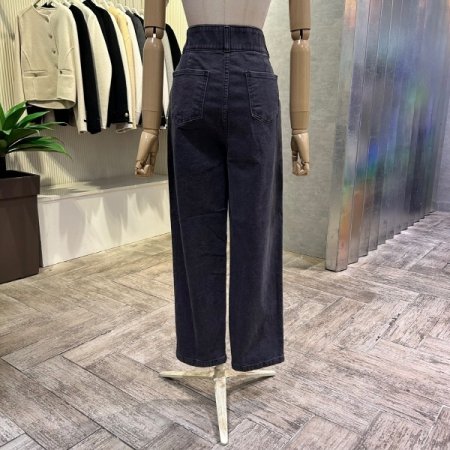 밴딩 배기 원턱 팬츠