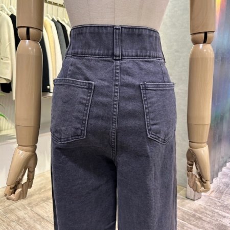 밴딩 배기 원턱 팬츠