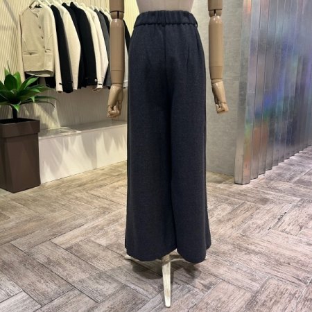 백 밴딩 원턱 와이드 팬츠