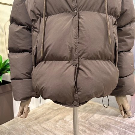 후드 레이어드 패딩 점퍼