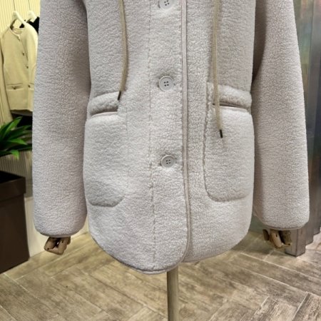 니트 후드 탈부착 양털 점퍼