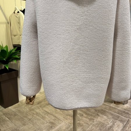 니트 후드 탈부착 양털 점퍼