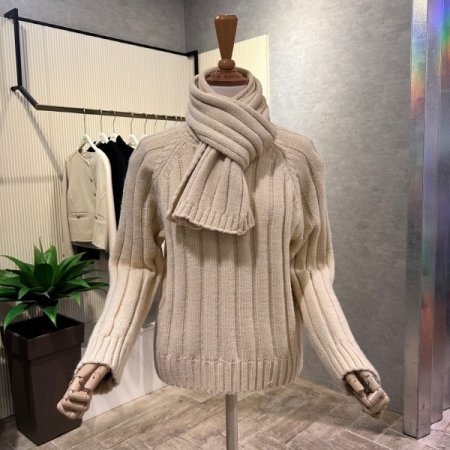 모플러 세트 라운드 니트