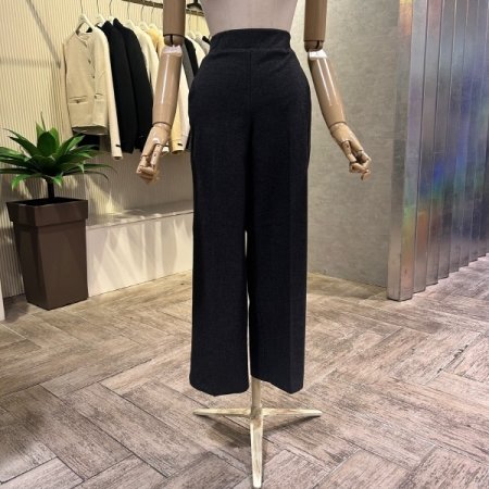 백 밴딩 기모 일자 팬츠