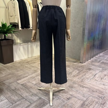 백 밴딩 기모 일자 팬츠