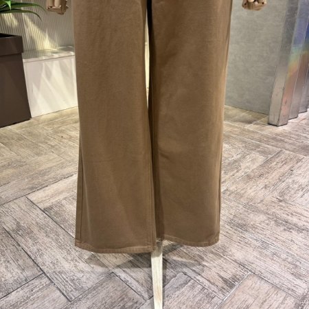 기모 면 와이드 통 일자 바지