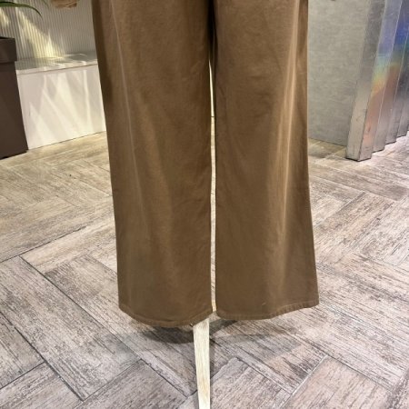 기모 면 와이드 통 일자 바지