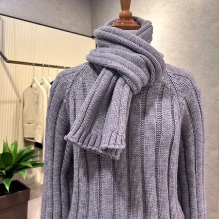 라운드 머플러 세트 니트