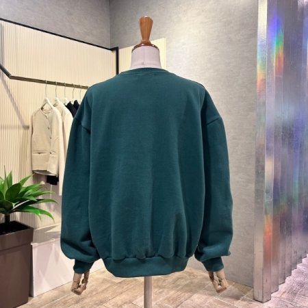 레터링 라운드 기모 티셔츠