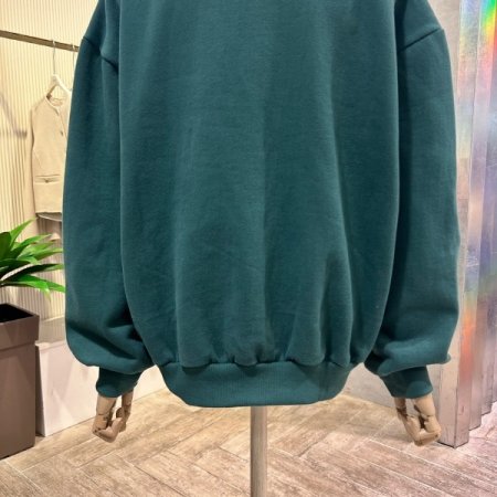 레터링 라운드 기모 티셔츠