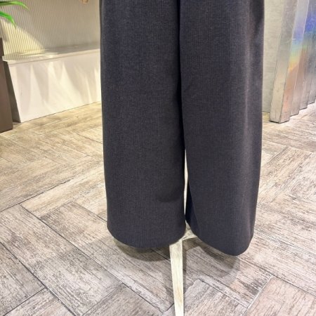 백 밴딩 원턱 와이드 팬츠