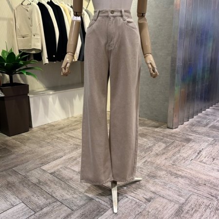 기모 면 혼방 통 일자 팬츠