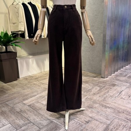 기모 면 혼방 통 일자 팬츠