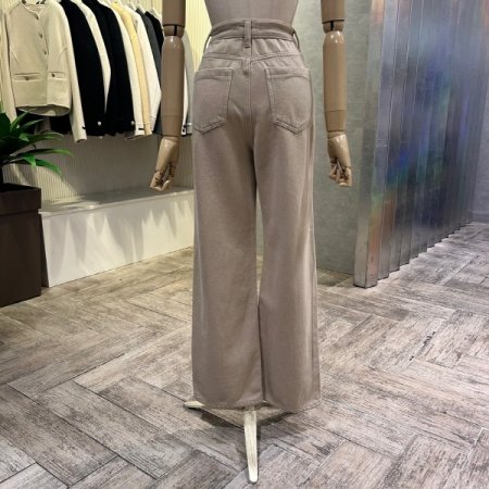 기모 면 혼방 통 일자 팬츠