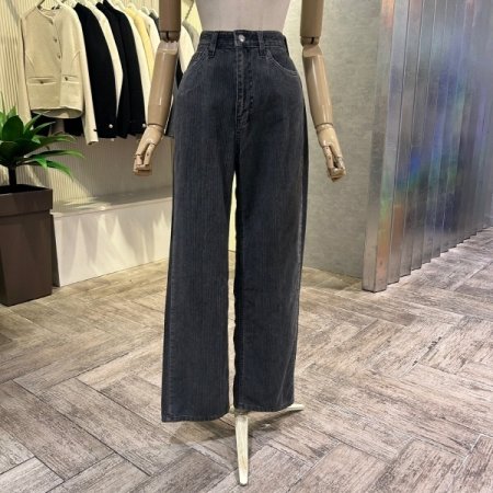 일자 코듀로이 팬츠