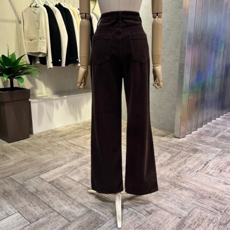 면 혼방 기모 통 일자 팬츠