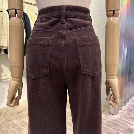 면 혼방 기모 통 일자 팬츠