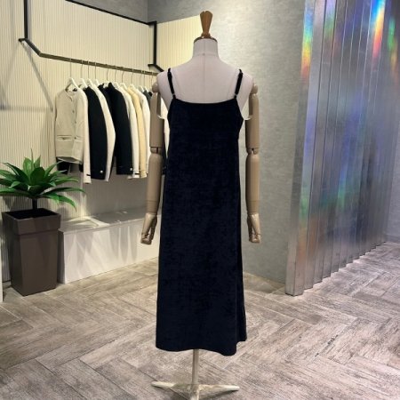 뷔스티에 벨벳 롱 원피스