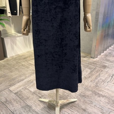 뷔스티에 벨벳 롱 원피스