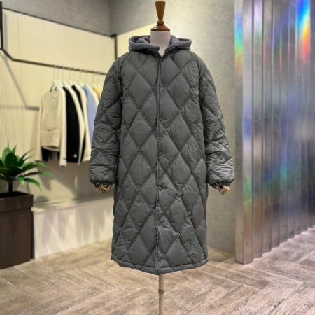 퀼팅 후드 롱 패딩