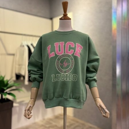 컬러 레터링 맨투맨 티셔츠