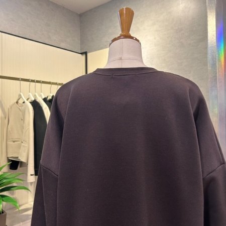 자수 기모 셋업 라운드 티셔츠