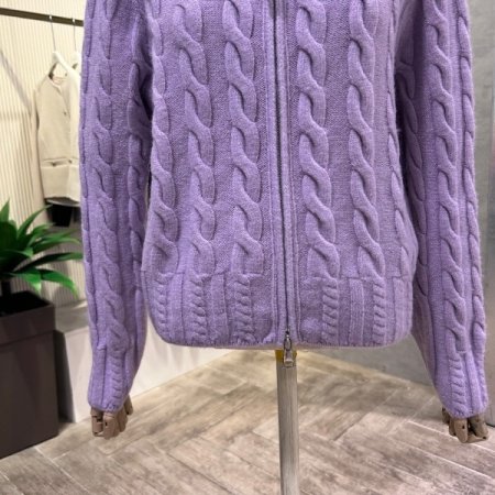 꽈배기 집업 카라 니트 가디건