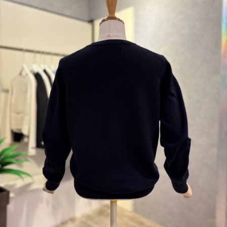 베이직 컬러 라운드 니트