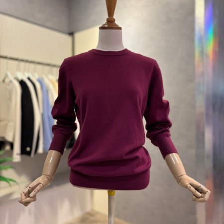 캐시미어 혼방 라운드 니트