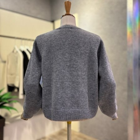 자수 포인트 라운드 가디건