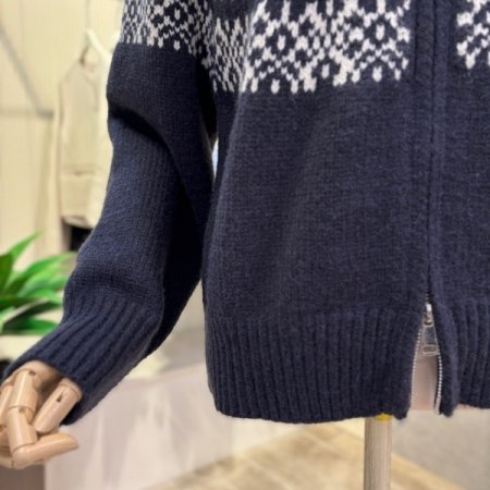 쟈가드 패턴 집업 후드 가디건