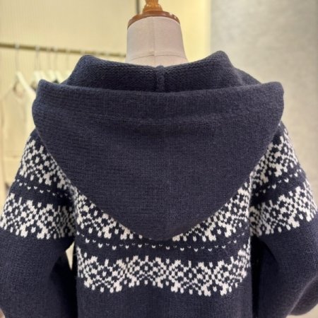 쟈가드 패턴 집업 후드 가디건