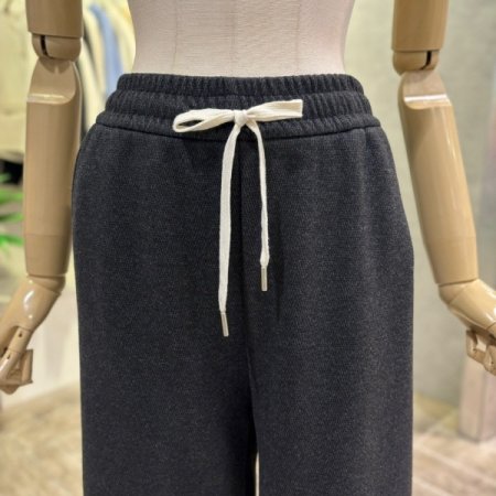 캐쥬얼 밴딩 와이드 팬츠