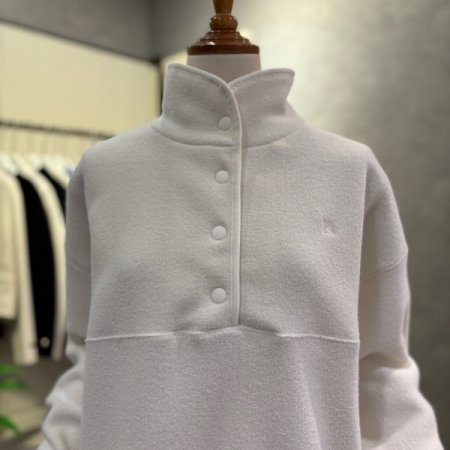 기모 스트링 하이넥 티셔츠