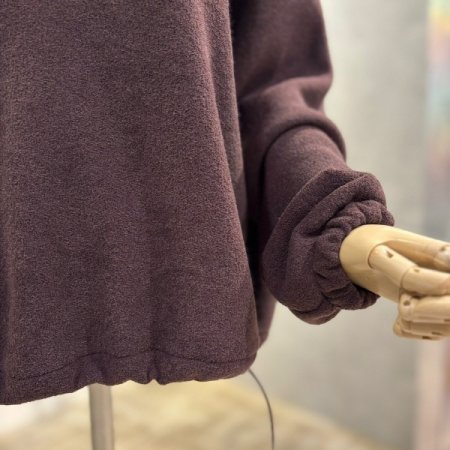 기모 하이넥 스트링 티셔츠