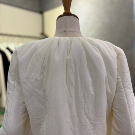 크롭 라운드 패딩 점퍼