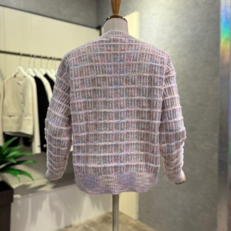 은사 컬러 믹스 라운드 가디건